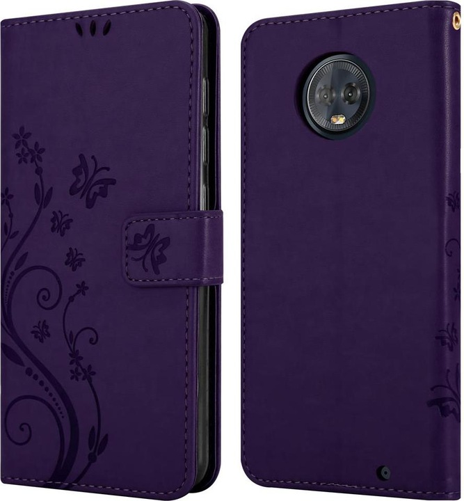 Produktbild Cadorabo Flower Book Cover (Motorola Moto G6 Plus)