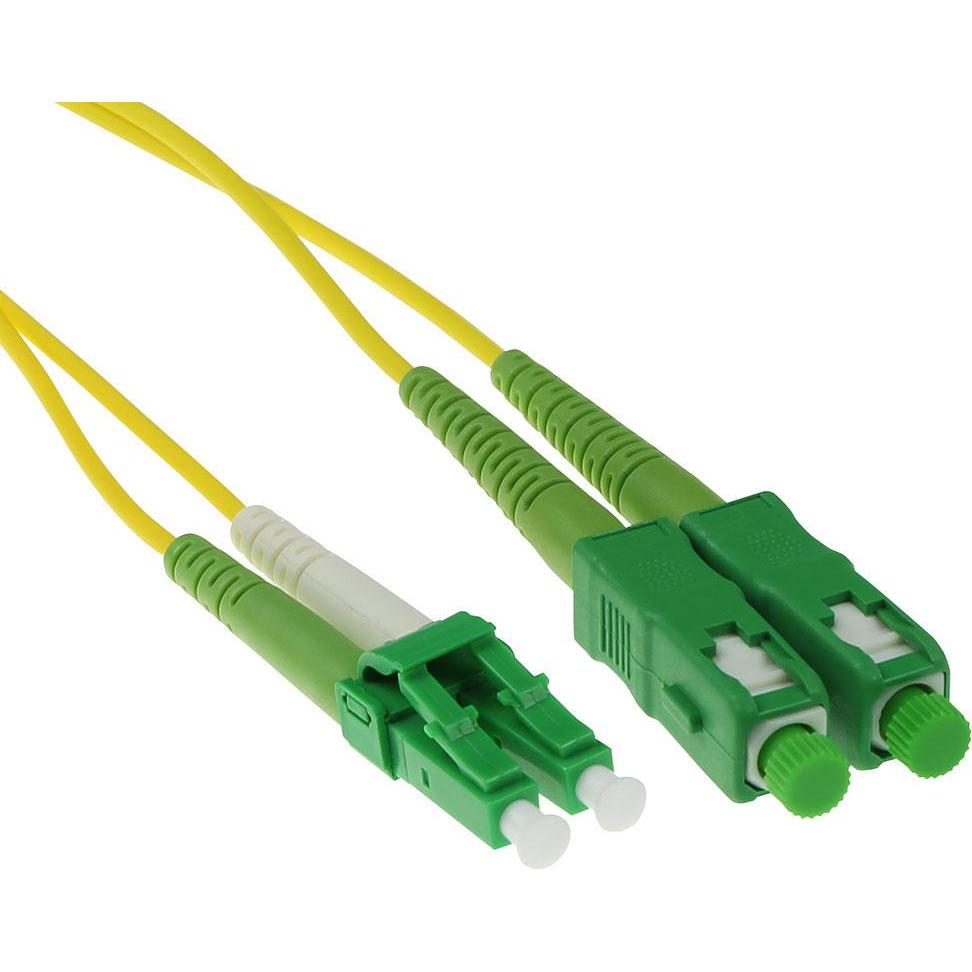 ACT 3 meter LSZH Singlemode 9/125 OS2 fiber patch cable duplex with LC/APC8 and SC/APC8 connectors. (CAT6, 3 m), Netzwer...