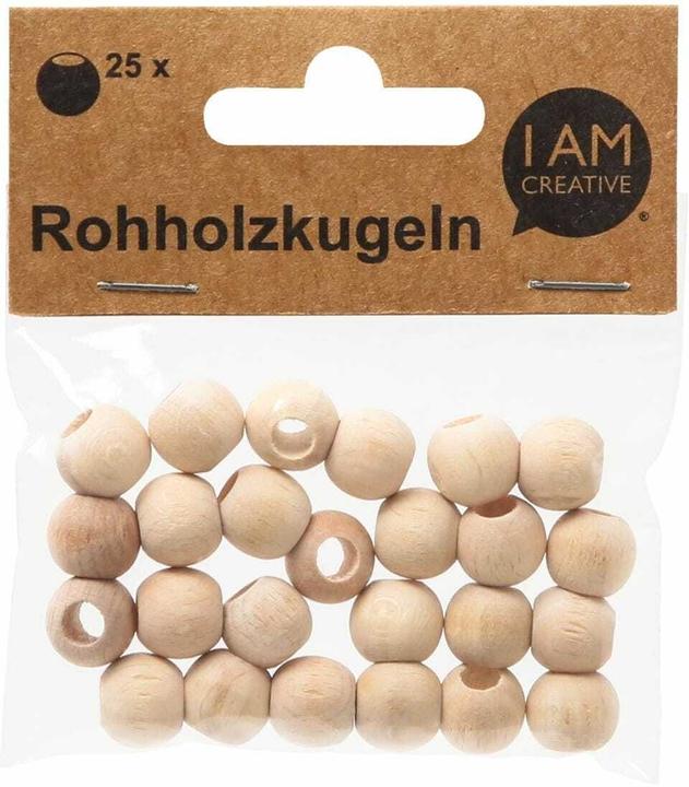 Produktbild I Am Creative Rohholzkugeln, Holzperlen