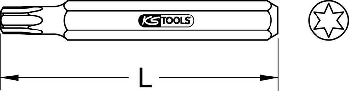 Actual product image KS Tools 975.2010 (Hexagon socket TX)