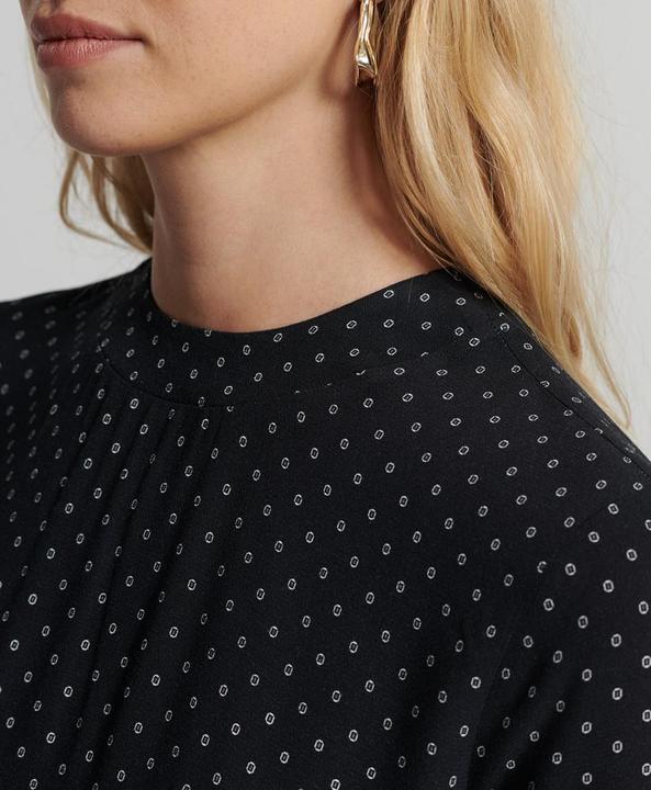 Produktbild Superdry gewebtes minikleid langarm studios (36)