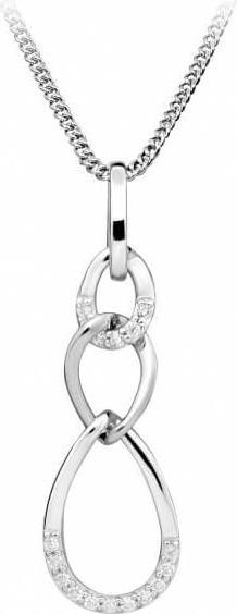 Image du produit Silver Cat Élégant collier avec zircons SC437