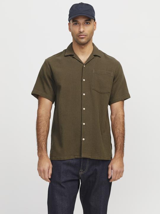 Produktbild Jack & Jones Rddwayne Structure Resort Shirt S/S Sn (XL)