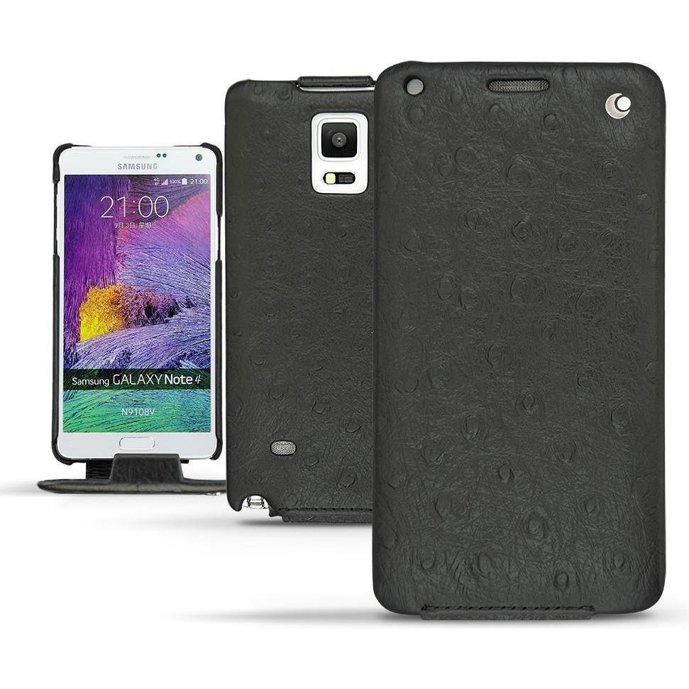 Noreve Lederschutzhülle vertikal (Samsung Galaxy Note 4), Smartphone Hülle, Schwarz