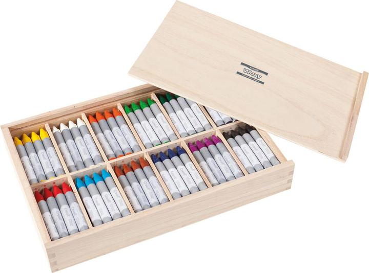 Produktbild Creall Wachsmalstifte in Aufbewahrungsbox, 144 Stück. (144x)