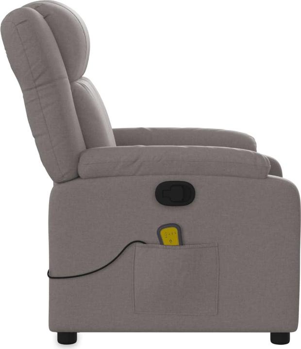 Produktbild VidaXL Massagesessel Fernsehsessel Relaxsessel Sessel Liegesessel Taupe Stoff