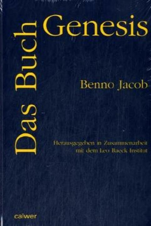Produktbild Das Buch Genesis (Deutsch, Benno Jacob, Shlomo Mayer, 2000)