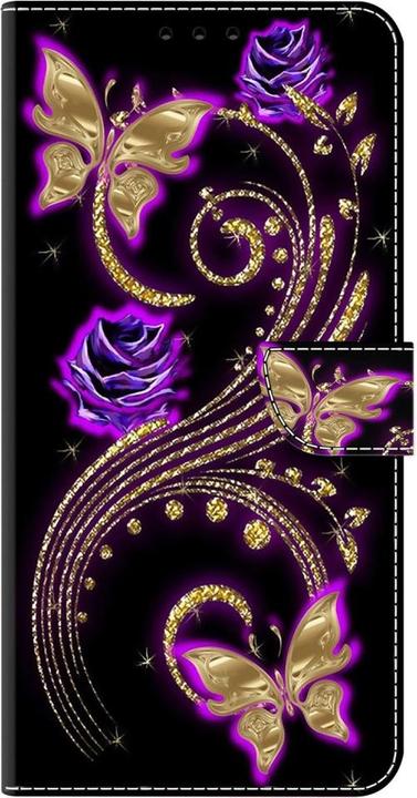 Actual product image Art iPhone 15 Pro Max Book Case Cover with Card Pocket Ornament (Apple iPhone 15 Pro Max)