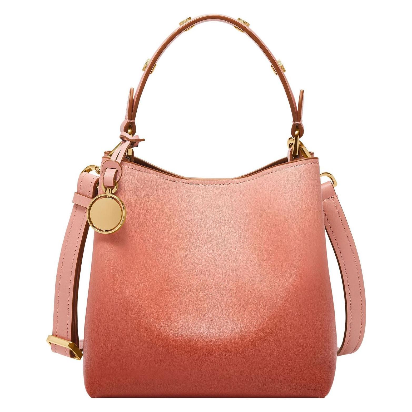 Fossil, Damen, Handtasche, Jessie Bucket Crossbody Bag, Rot