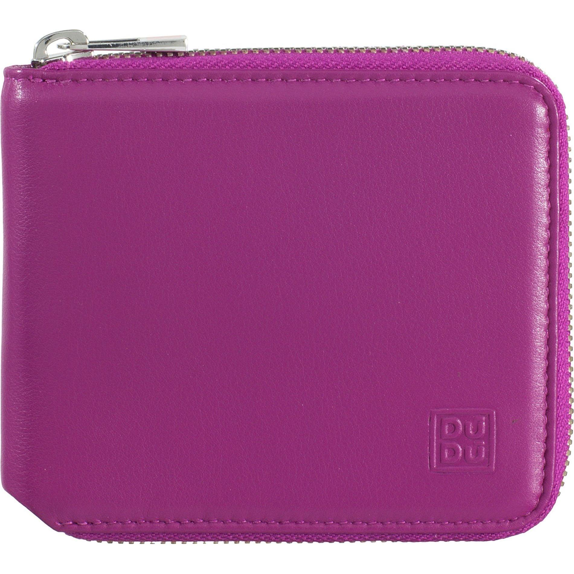 Dudu, Herren, Portemonnaie, Geldbörse Leder 11 cm, Violett