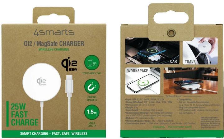 Actual product image 4smarts Kabelloses Ladegerät (25 W)