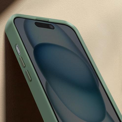 Produktbild Decoded AntiMicrobial Silicone Backcover iPhone 15 Plus Sage Leaf (Apple iPhone 15 Plus)