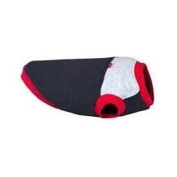 Thumbnail - amiplay Hoodie Denver Yorkshire 30cm Gray/Red (30, Hundepullover), Hundebekleidung