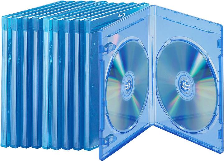 Produktbild Pearl Blu-ray Soft-Hüllen blau-transparent im 10er-Pack für je 2 Discs
