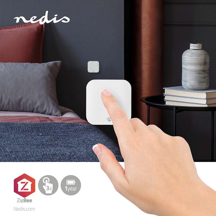 Productafbeelding Nedis SmartLife wandschakelaar Zigbee 3.0 wandmontage Android/IOS kunststof wit