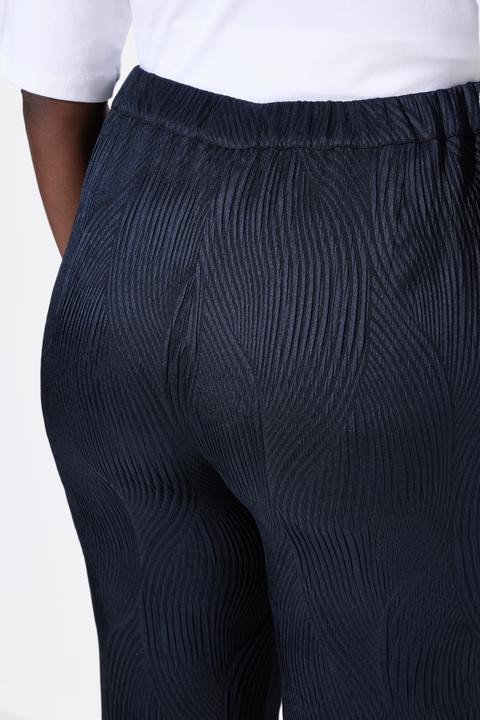 Immagine prodotto Ulla Popken Pantaloni con texture, taglio della gamba ampio e dritto e cintura comoda (42)