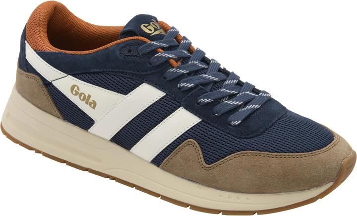 Blau, Navy, Off White, Tobacco