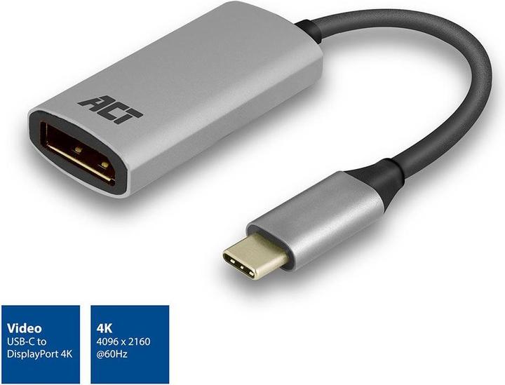 Produktbild ACT AC7030 USB-C zu DisplayPort Buchse (DP, 15 cm)