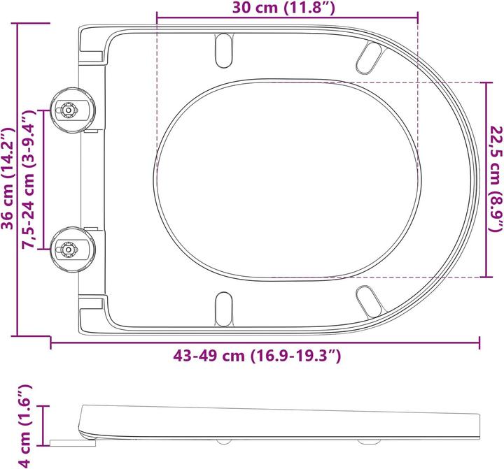 Image du produit vidaXL Toilettensitz