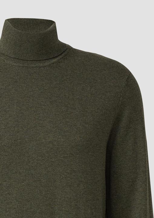 Produktbild s.Oliver Strickpullover Rollkragenpullover aus reiner Baumwolle (XXL)