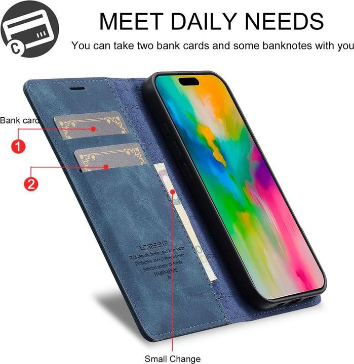 Produktbild Ueli Express Leder Buch Etui Tasche mit Kartenfach (Apple iPhone 16)