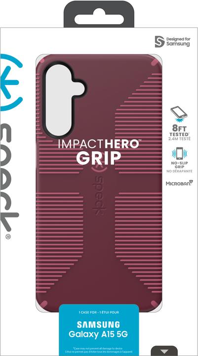 Productafbeelding speck Impact Hero Grip Samsung Galaxy A15 5G Red (Samsung Galaxy A15 5G)