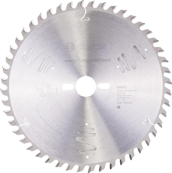 Immagine prodotto Bosch Professional Zubehör Lama circolare Expert per pannelli laminati, 250 x 30 x 3,2 mm, 48