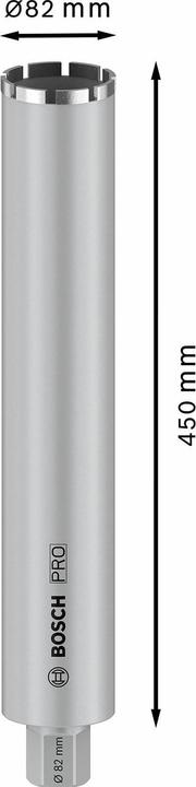 Produktbild Bosch Professional Zubehör PRO Core Cutter wet, 82 x 450 mm, 1 1/4-Zoll-UNC (82 Millimeter)