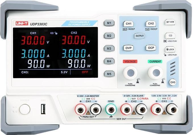 Uni-T Laboratory power supply UDP3303C, 3-channel, RS232, 0...30 V, 0...3 A, 195 W