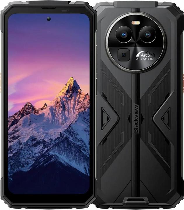 Actual product image Blackview BV8100 (Dual Sim - 6.5" Display - 256 GB, 8 GB RAM - NFC) Black (256 GB, Black, 6.50", Dual SIM)