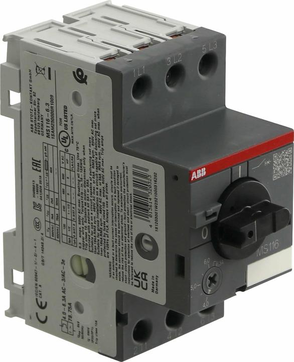 Image du produit ABB Disjoncteur-moteur MS116 - 6,3
