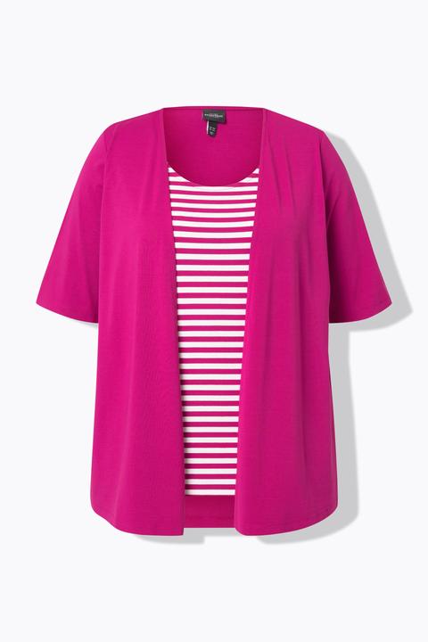 Actual product image Ulla Popken Layered Look Tee (60)