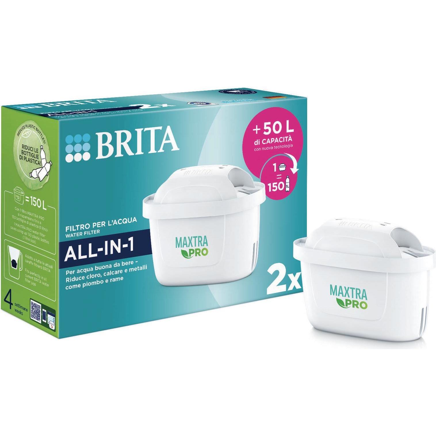 Brita Maxtra Pro 2 filters ALL IN 1 4006387122287 Filterkartusche Weiss, Wasserfilter, Weiss