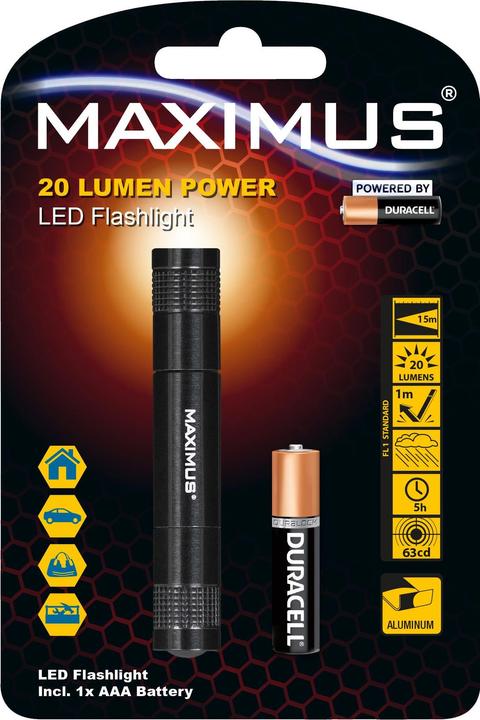 Actual product image Steffen MAXIMUS Flashlight M-FL-003-DU (14 cm, 20 lm)