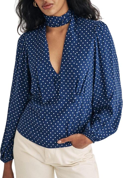 Produktbild Nobody´s Child Karen Seitlicher Bindekragen Bluse (38)