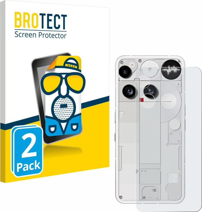 Produktbild BROTECT Entspiegelungsfolie für Nothing Phone (3) (Rückseite) Displayschutz Displayschutzfolie Folie Matt (2 Stk., Nothing Phone (3))