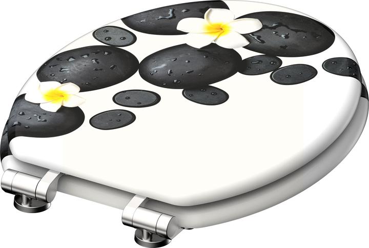 Produktbild Schütte WC Sitz Holz MDF WC-Sitz STONE DECORATION Absenkautomatik 80185-A 0