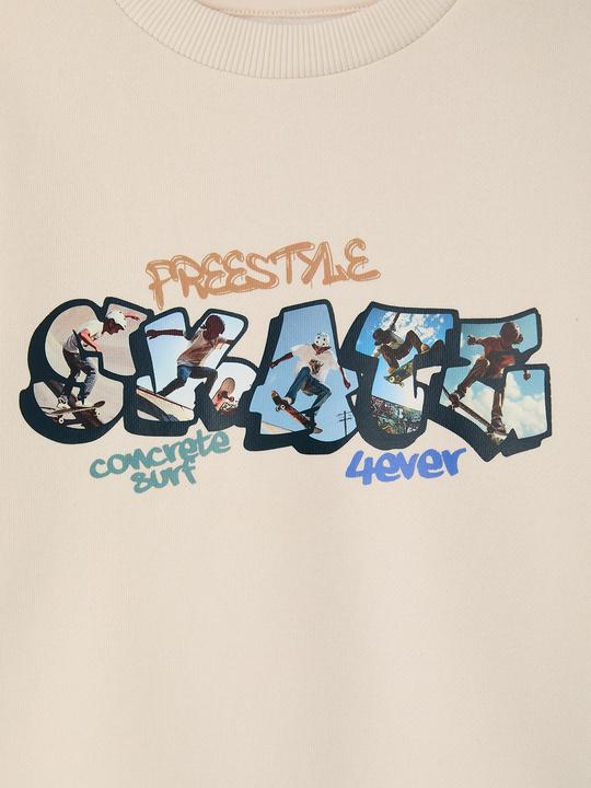 Produktbild Vertbaudet Jungen Sweatshirt mit grossem Sport-Motiv vorne (152)