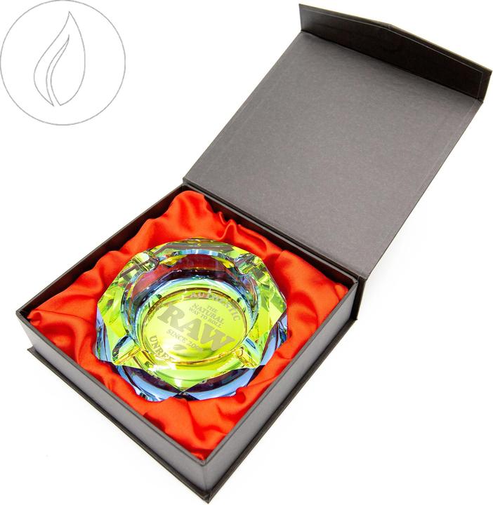 Actual product image RAW Rainbow Glass Ashtray