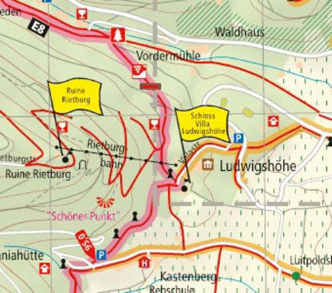 Produktbild Pfälzer Weinsteig 1 : 25 000. Wanderkarte 25000