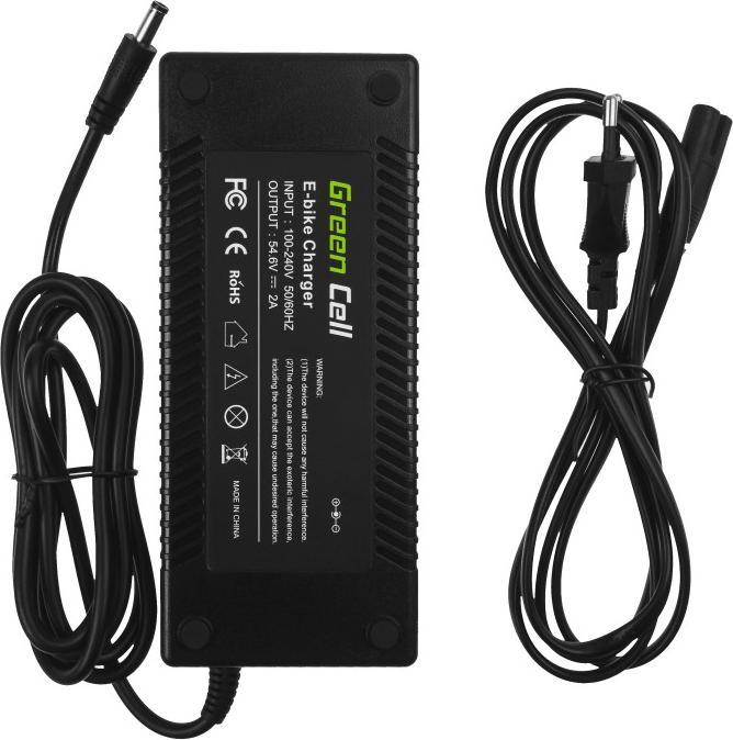 Produktbild GreenCell Charger for E-Bike Batteries - 54.6V/48V - 2A (E-Bike Ladegerät)