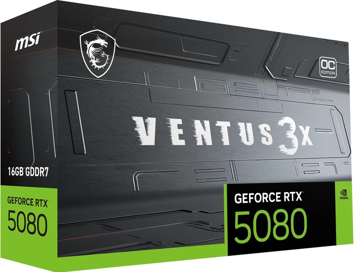 Actual product image MSI GeForce RTX 5080 VENTUS 3X OC (16 GB)