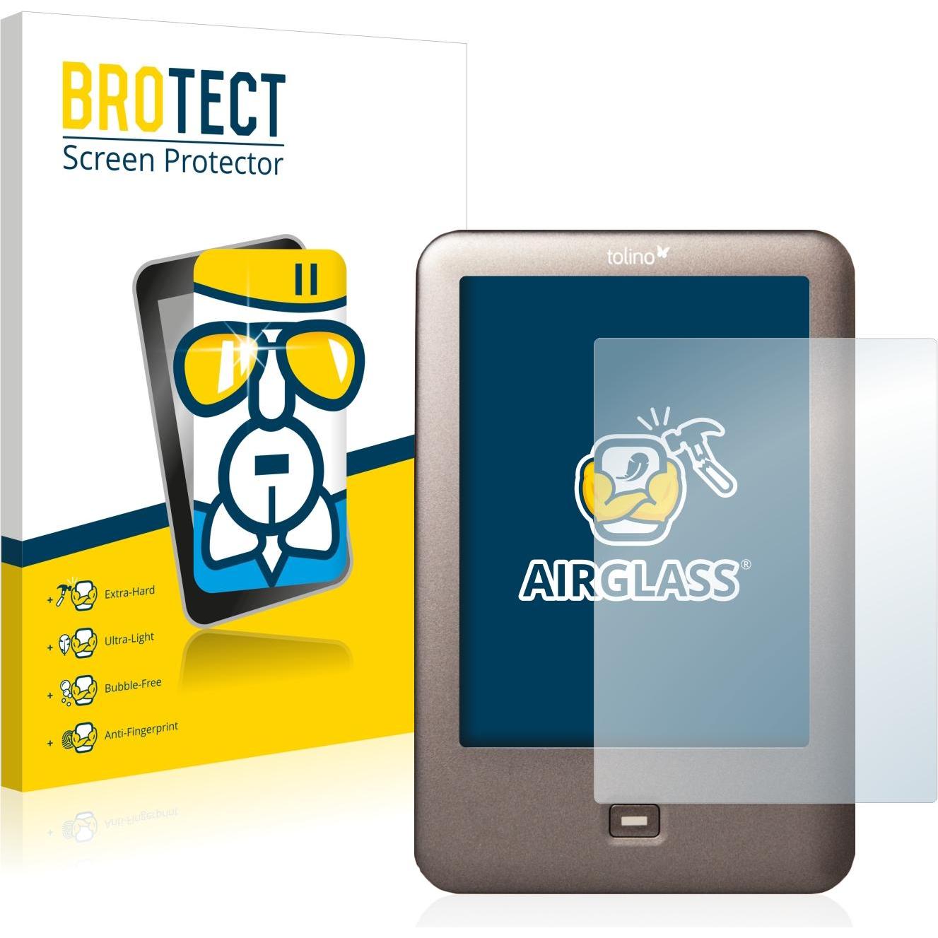 BROTECT AirGlass Panzerglasfolie (Shine), eReader Zubehör, Transparent