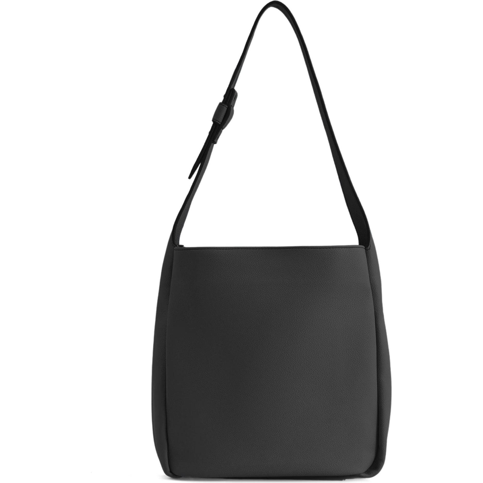FredsBruder, Handtasche, Bestie Schultertasche Leder 28 cm, Schwarz