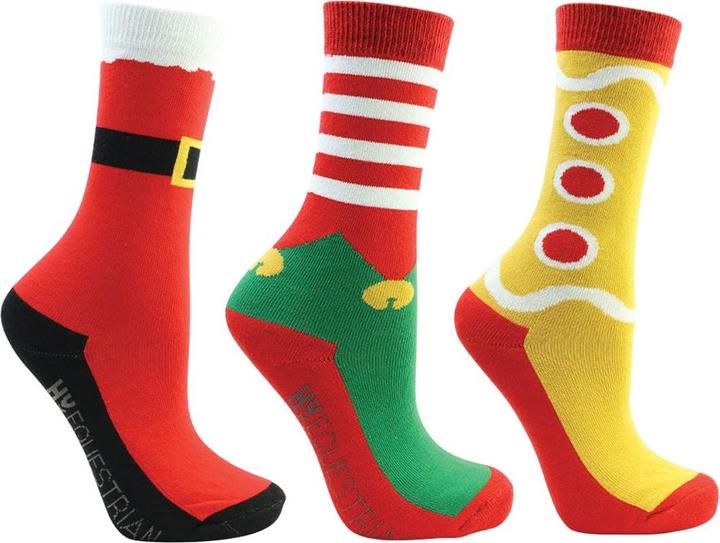 Immagine prodotto Hy Festive Feet Calzini Natale Bambini Misura Confezione 3 (confezione da 3, 25 - 31)