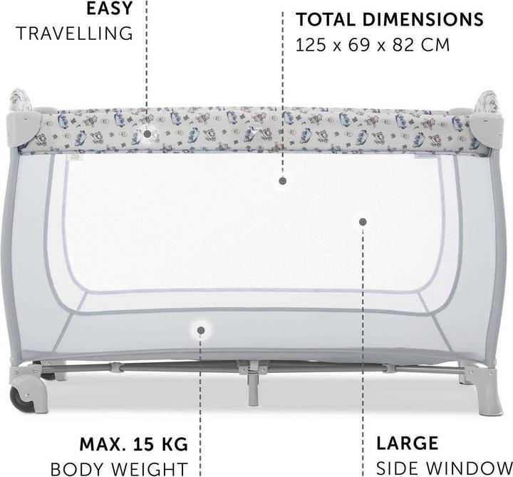 Produktbild Hauck Reisebetten Reisebett Set Sleep'n Play Go Plus inkl. (60 x 120 cm)