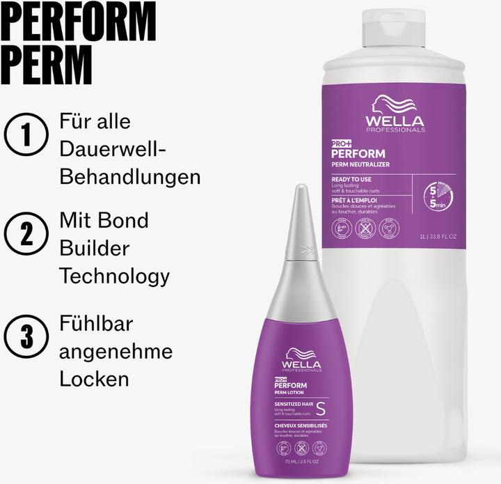 Image du produit Wella Pro+ Perform Perm Lotion (Cire capillaire, 75 ml)