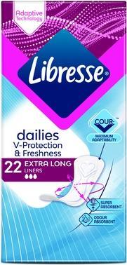 Actual product image Libresse Extra Long - 22 Pieces - Panty Liners (22 x)