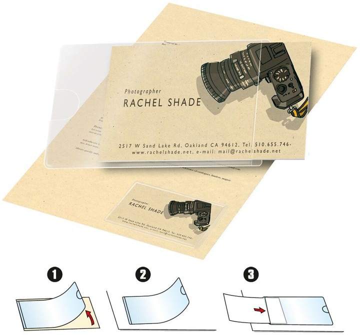 Actual product image Business card pockets 60x95mm (60 x 95 mm)