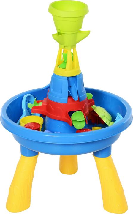 Actual product image Homcom Children's sandbox table with 21-piece accessories